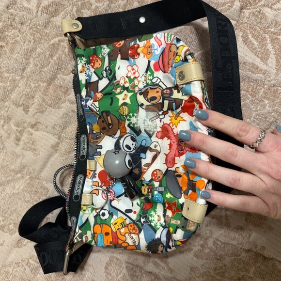 Tokidoki for LeSportsac in Country Club Sport Print Shoulder Bag - RARE Collect - Picture 6 of 8